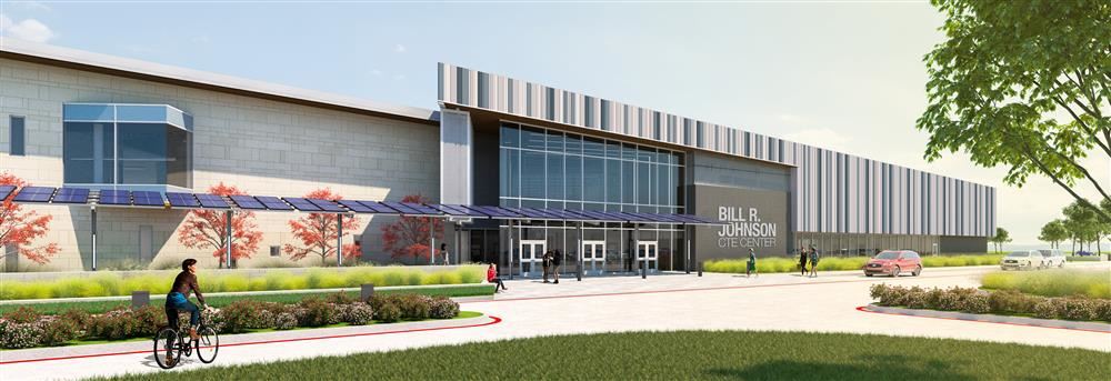 Rendering of new Johnson CTE Center 